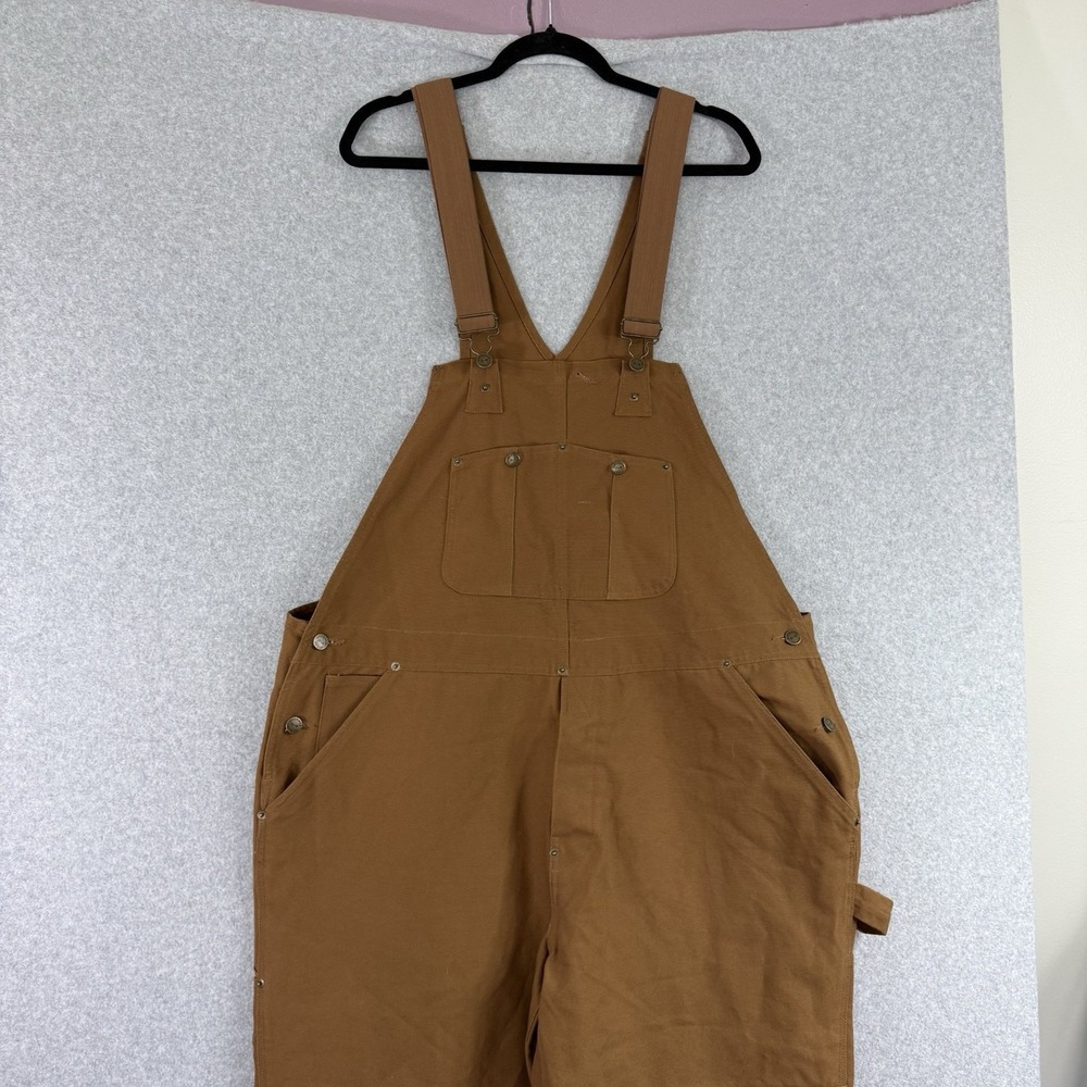 Outback Rider Double Knee Overalls Vintage Canvas Thick Cargo Utility Mens 2XL - Picture 2 of 9
